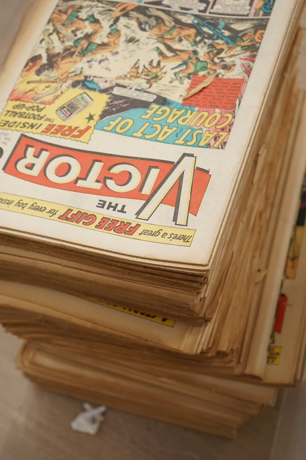 The Victor comic, issue’s from No. 1 Feb 25th 1961 (large quantity)., Condition - Mostly poor